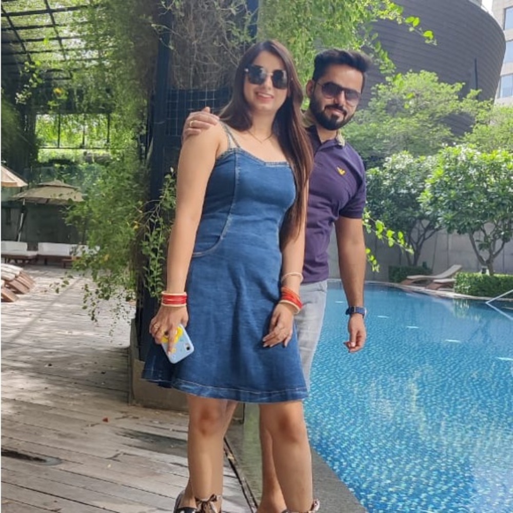 Denim dress - Picture 1 of 3